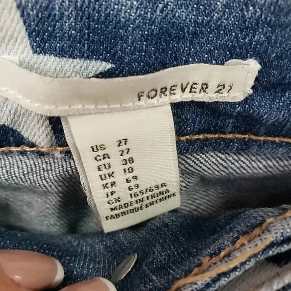 Forever 21 Star Print Skinny Jeans - Picture 3 of 6